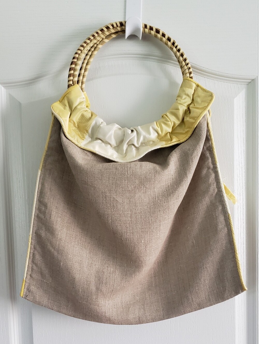 Charleston Carry 'Boho on Broad' Handbag – Sweetgrass & Belgian Linen, Excellent - Picture 8 of 9